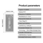 50개의 빈 NFC 스티커, 20mm 0 79인치 재작성 가능 태그 프로그래머블 RFID 태그, 144바이트 메모리, 지원 장치와 호환 Round 50pcs... 