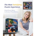 피스 릴랙스 플라스틱 직소 퍼즐 2000피스 빅로우 일러스트 비가 내리는 대로에서 가장 만족스러운 테이블 게임과 [H3443] 퍼즐 매트 필요... 