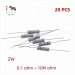20 개 2W 5% 금속 산화물 필름 저항기  0.1R ~ 10M 0.39 1R 2R 3R 3.9R 4.3R 8.2R 1K 2K 2.2K 3.3K ohm : 득템사전연구소