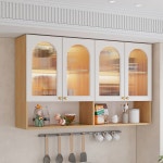 진열장 그릇수납장 씽크대 벽걸이 원목 그릇장식장 주방 선반 3도어 부엌 보관 싱크대 접시 원목60X32X60CM양문 조립하다 원목60X32X6... 