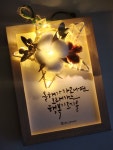 캘리그라피 공예 만들기 DIY키트 목화 LED 별리스 연말프로그램 크리스마스 단체 수업 기업 학교 복지관 도서관 : 공간:라움