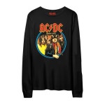 ACDC 티셔츠 긴팔 셔츠 여자 남자 빈티지 복고 밴드 옷 S : n아주상사