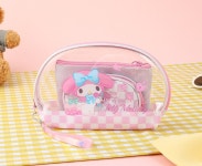 G1573 산리오 3종 pvc 투명 파우치 방수 화장품 여행용 휴대 : 쿠마네상점