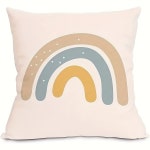 보헤미안 태양 및 달 구름 무지개 베개 커버 4개 기계 세탁 가능 지퍼 디자인 다양한 방 유형에 적합 : 트루픽마켓