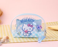 G1573 산리오 3종 pvc 투명 파우치 방수 화장품 여행용 휴대 : 쿠마네상점