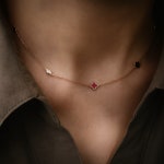 14k 18k 종로목걸이 초커 스타일 클로버 크로버 클로바 크로바 목걸이 체인 471 : 젬로드주얼리