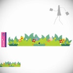 펠트 잔디 울타리B 580x120mm 어린이집환경구성 유치원환경꾸미기 : LI-V