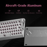 큐닉스 EV63 홀 효과 마그네틱 게이밍 키보드 60 | 빠른 트리거, FPS 게이머를 위한 조절 가능한 작동 핫 스왑, SOCD, RGB, 풀 알루미늄 케이스... 