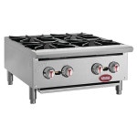 크라토스 상업용 카운터탑 레인지 - 버너 4대, 총 BTU 10만 개, 액체 프로판으로 전환 가능한 필드, 24인치 W (29Y-071) 1 2 Burners... 