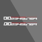 자동차 주차번호 스티커 4가지 사이즈 큰번호 심플 디자인 : 차카몰-Chacarmall