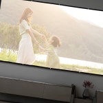 휴대용 빔스크린 16대9비율 330x187cm 캠핑용 감상 홈캉스 홈극장 가정용 : 한가람도매