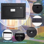 LED 태양광 주소 표시 주택 번호 조명 명판 거리 정원 진입로 문 포함 : 구대1등 장사장11