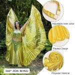 피바마 여성 벨리 댄스 윙 벨리 댄스 액세서리 오리엔탈 이집트 할로윈 코스튬 윙 무봉 Black : 인터-오