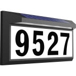 LED 태양광 주소 표시 주택 번호 조명 명판 거리 정원 진입로 문 포함 : 구대1등 장사장11