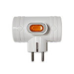 선없는 멀티탭 3구 스위치 T자형 멀티콘센트 안전 접지극 16A : 멀티탭전문몰