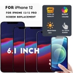 아이폰 12/12 프로 OLED 화면 교체 디지타이저 [LCD 화면 도구 전체 심독 + 보호기 스크린 조립 6.1인치 키트용 HD 수리 풀 아님]... 