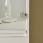 마홀앤 뉴퀸 위스키 진열 수납 장식장 투명 유리, 크림화이트 800진열장 : 마홀앤