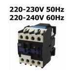 QMLXHYZS 접점 CJX2-2501 AC.모터 접점 릴레이 3상 25A 3극 1NC 24VAC 36V 110V 220V 코일 전압 모터 자기 접점 산업용 전기(220vac)... 