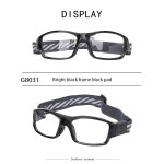 보호 안경용 수그리 스포츠 안경 러닝 농구 축구 충격 흡수 조절 스트랩 1 G8031 Gloss Black Frame : 택배로세계여행