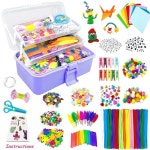 어린이 DIY 공예 세트 장난감 5세 상자가 7세 8명을 유아 4세 홈스쿨 키트를 포함된 Red : 마치 플레이스