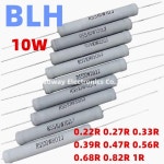 2PCS 비유도성 금속 산화물 필름 주파수 분배기 저항기 HiFi용 10W 0.22R 1R : 이륙상사