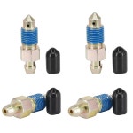 먼지 캡이 있는 Dsnaduo 4피스 스피드 블리더 키트 - M10x1.0-35.4mm, H9410-4, 107392, 63960 3/8 -24- 32.6mm (4PCS) : 포티포프라임샵