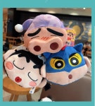 G1582 짱구는 못말려 정품 키링 봉제인형 동전지갑 신짱 페이스 얼굴 선물 : 쿠마네상점