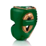 그린 골든 플라이 컴플리트 복싱 스파링 키트 소가죽 복싱 글러브 헤드 가드 및 사타구니 보호대 : 오프마켓1