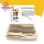 640pcs 1/8W 1R   10M 옴 탄소 필름 저항기 키트 5 모듬 0.125W  팩 : 이륙상사