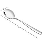 AnnkkyUS 스테인리스 스틸 원형 스푼 세트 12개, 수프 : 비현컴퍼니