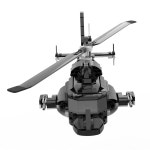 CRAFTLZ Bell 222 성인용 헬리콥터 모델 1039대의 빌딩 블록 키트 군사 애호가에게 이상적입니다 : NovaEpsilon