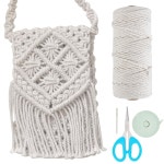 DIY 라메 가방 크로셰 초보자를 비치 매듭 보헤미안 위한 비디오 호환 핸드메이드 지침 : 페브러리 플레이스