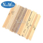 860개/묶음 1/4W 1R   탄소 필름 저항기 키트 5 모듬 43가지 값 X 20개 옴 0.25W  팩 : 이륙상사