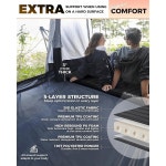 킹캠프 셀프 인플레이팅 수면 패드, 사계절 패드, 두꺼운 3인치 에어 & 야외용 PVC 캠핑용 R 매트리스, 싱글 7.9 수면 프리(블랙) 폼 캠프 텐트... 