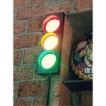 레트로 신호등 장식 램프 통로 방향 MOLLY 4W 실내 포차 정지 인테리어신호등 조명 단면 벽등 리모컨 없음 : 인선상사04