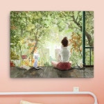 현현 작가 color 캔버스 액자 A3 작품 그림 : 컨티뉴 아트샵