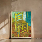 투인원 양면 엽서 반고흐 명화 빈센트의 의자, 장미가 든 꽃병 고흐 빈티지 인테리어 감성 : 아트베이지