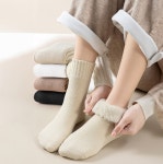 따수운 겨울 울 양말 수면양말 방한 발열 덧신 니트 양털 양모 임산부 보온 여성 남성 : 당근라이프