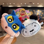 G1582 짱구는 못말려 정품 키링 봉제인형 동전지갑 신짱 페이스 얼굴 선물 : 쿠마네상점