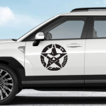 싼타페 MX5 해골 스타 데칼 스티커-NO.1153 : xauto