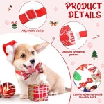 소형견 그루밍 액세서리를 위한 100피스 크리스마스 도그 보우 타이 칼라 세트에는 넥타이 50개와 조절 가능한 50개가 포함되어... 