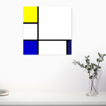 A2317피에트 몬드리안-콤포지션7- 아트포스터/인화지 패브릭 캔버스천 순수추상 : kart 2