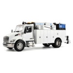 1 50 스케일 피터빌트 모델 536 자동 크레인 타이탄85바디 HC14크레인 작업 트럭 밀러 엔팍(흰색) - 운송 시리즈 | 다이캐스트... 