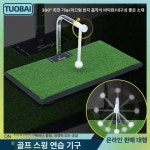 실내 골프연습 스윙 잔디 칩샷 940g 골프연습장 연습패드 미니게임 세트 1개 : 스튜디오 시지에
