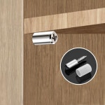 고무 슬리브 라미네이트 크로스 셀프 태핑 나사 지지대 옷장 캐비닛 유리 하드 논슬립 파티션 못 1/16 세트 : 범이소상사