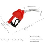 디지털주유기 손잡이 미터기 오일 자체 주유소 셀프 전자식 자동 6분 디젤 주입기 오일건 1인치 : 인선상사04