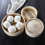 대나무 찜기 가정용 13cm 1케 만두 찜솥 식당 편백나무찜기 그릇 15cm 호빵 1뚜껑 대게 알루미늄 15cm 1케 1뚜껑 15cm 뚜껑 : 스튜디오 드지에