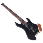 솔리드 애쉬우드 바디 5 현 헤드리스 일렉트릭 베이스 기타 41 인치 베이스 기타라 도착 : 오프마켓1