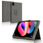 TCL TAB 10L Gen 3 2용 스탠드 케이스 PU 가죽 플립 커버 Tab10L Gen3 Gen2 TCLTAB10L 손잡이 스트립 보호 케이스 : IOJ