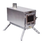 티타늄 접이식 화목난로 기본포함 장작받침대 : 신성물류